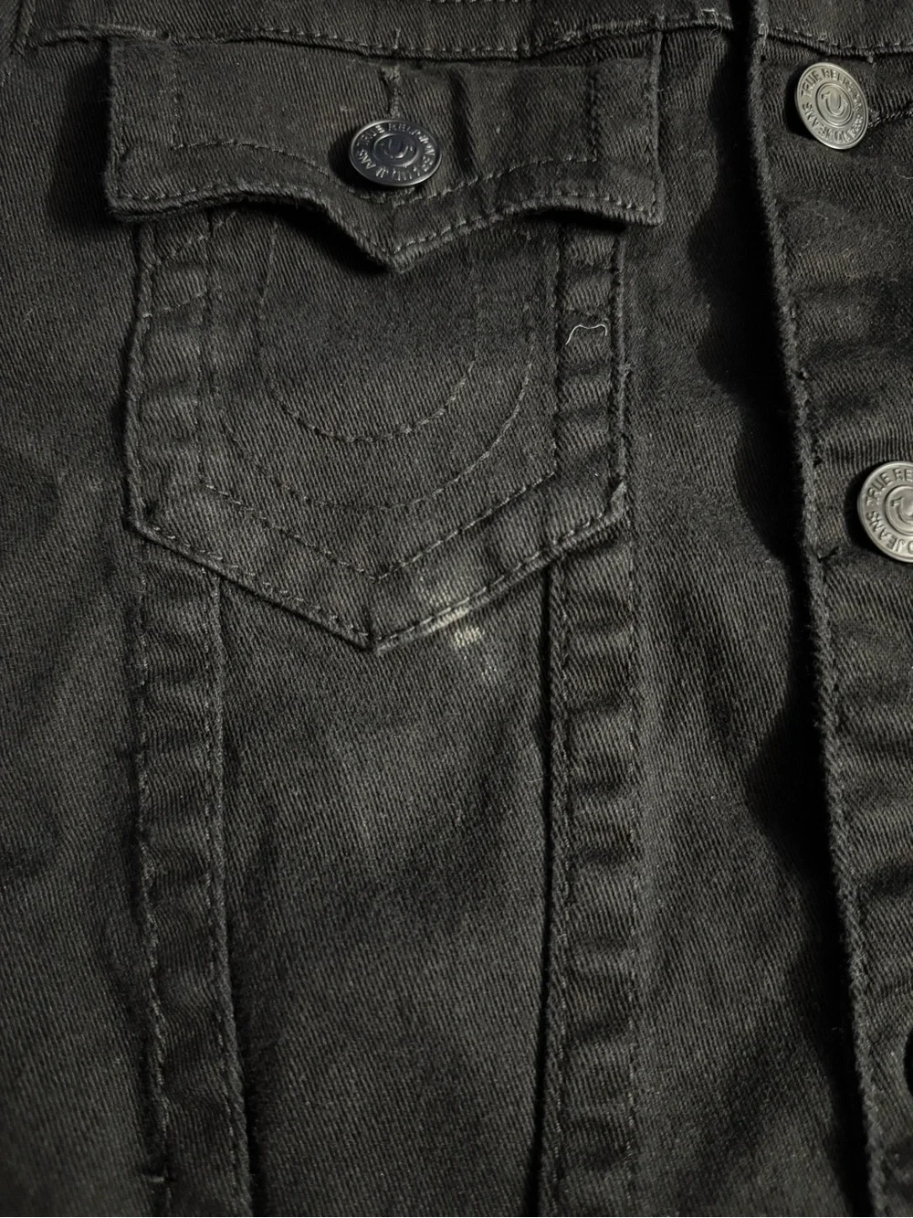 True Religion Black Denim Jacket